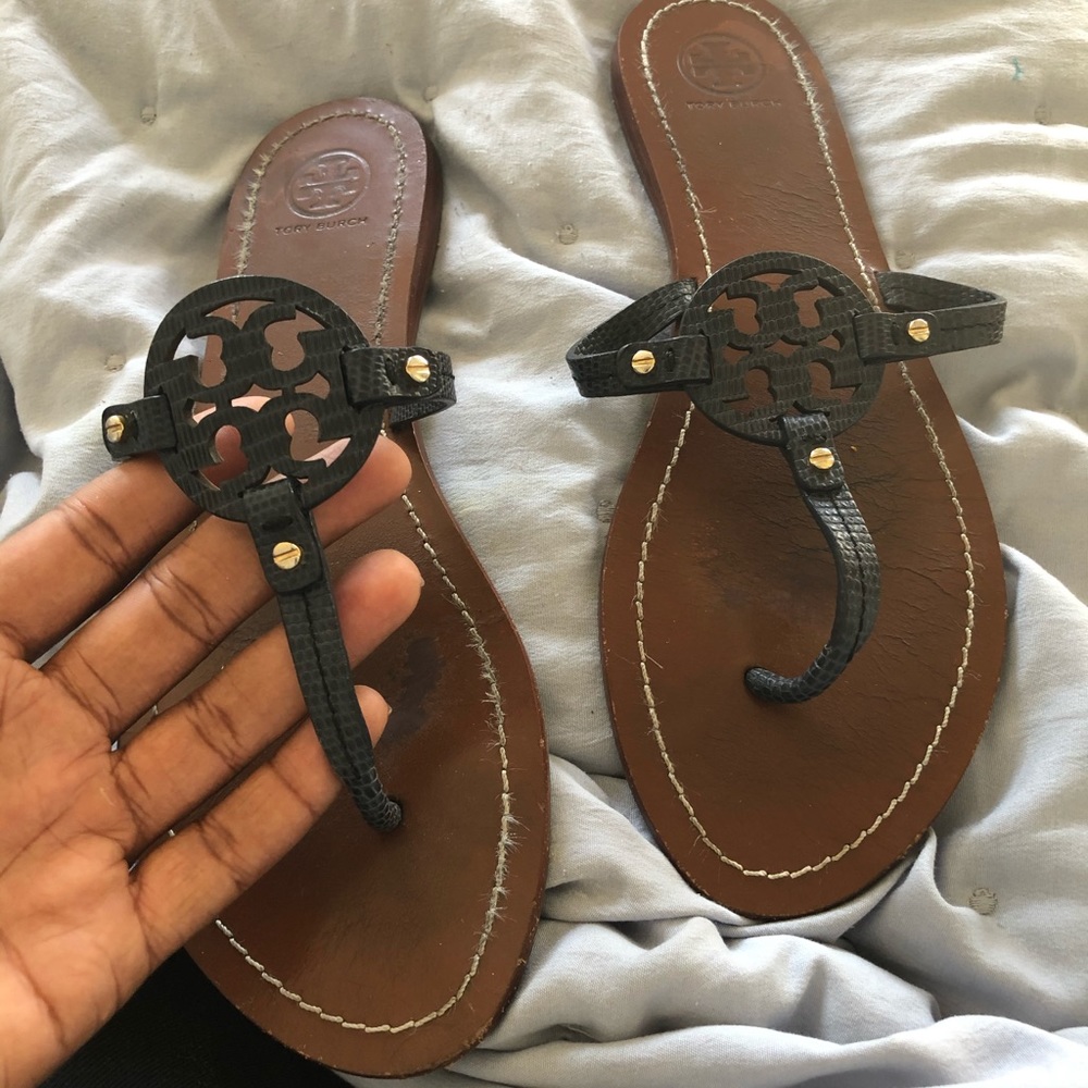 Tory Burch Navy Blue Mini Millers flat Sandals